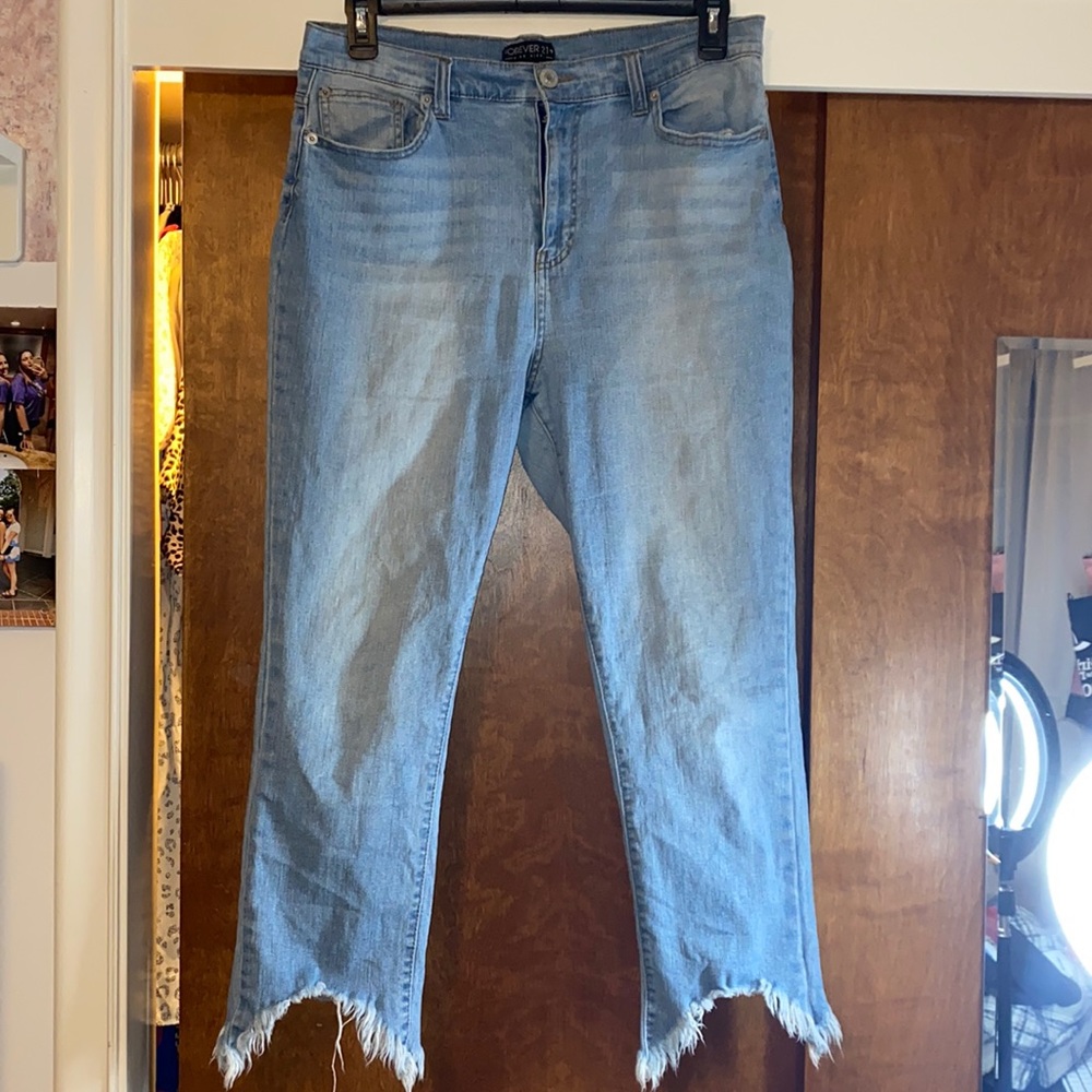 Forever 21 jeans with frayed hem